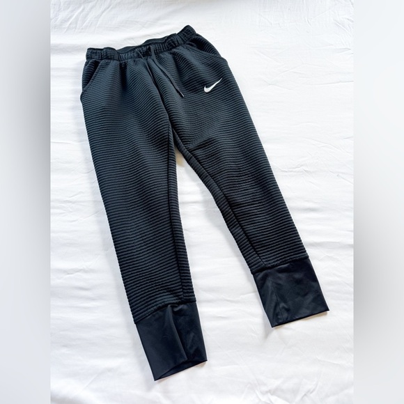 Nike Black Ribbed Sweatpants size M - Picture 1 of 7